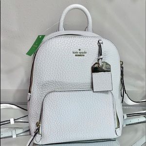 Kate Spade caden carter backpack white.